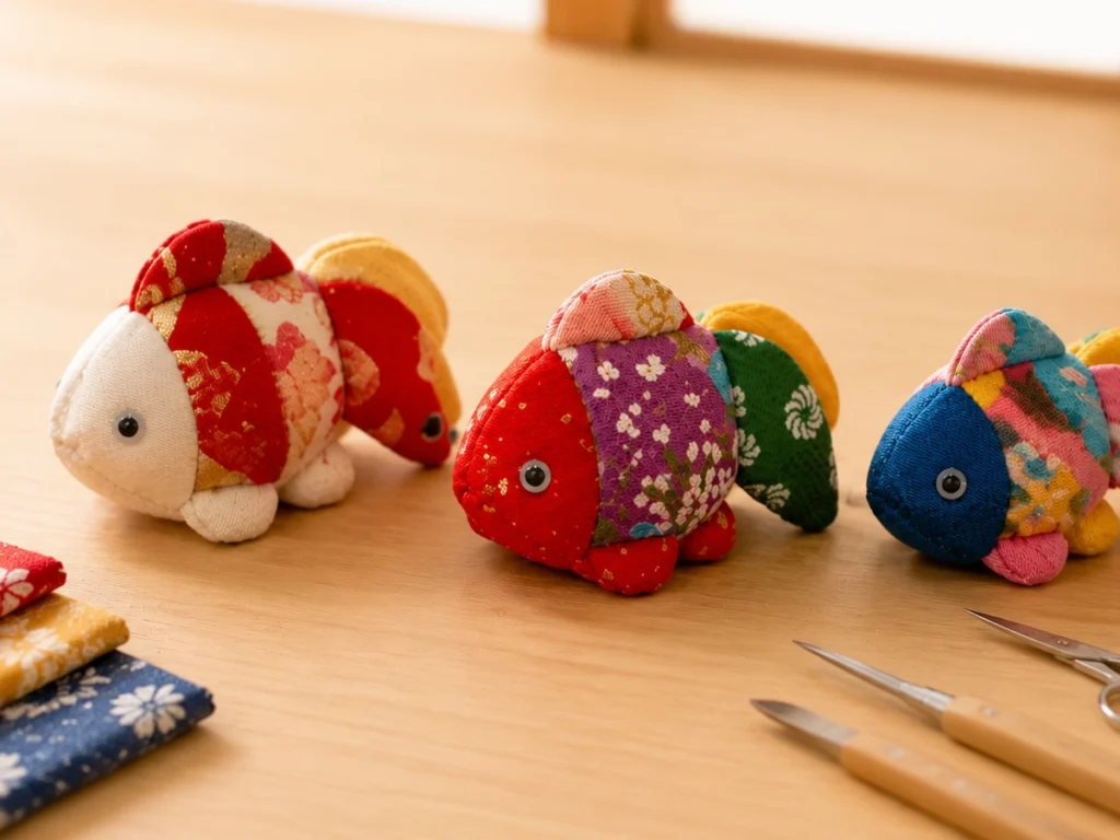 Japanese Goldfish Doll Making: Kimekomi Craft
