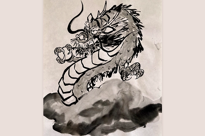 Sumi-E, Asian Dragon